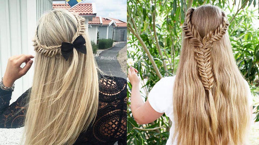 SheFav Dreamy Boho Fishtail Braids for Long Hair