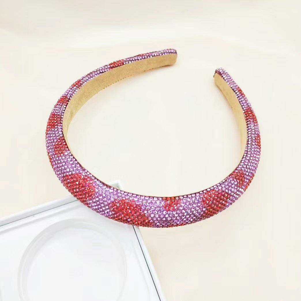 Trendy Heart Pattern Diamond Headband