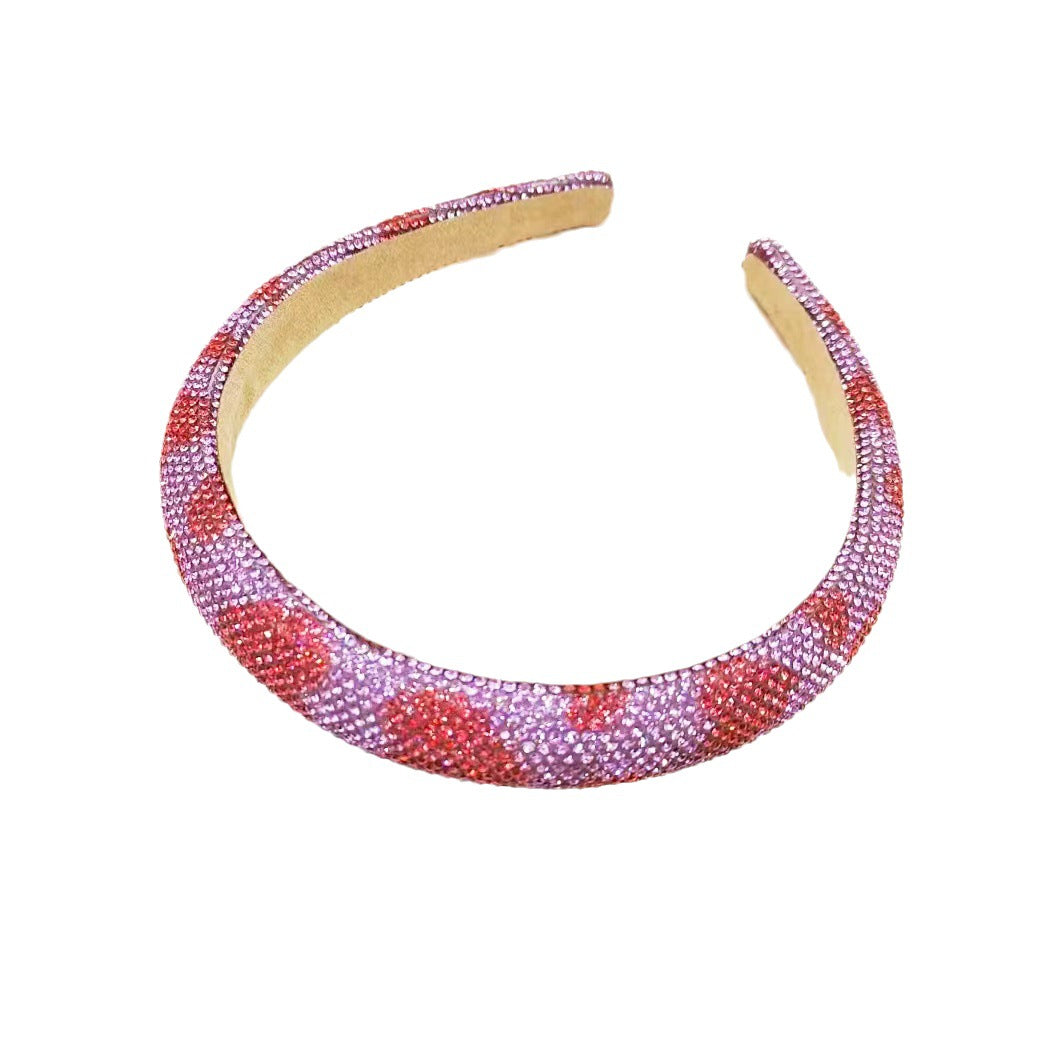 Trendy Heart Pattern Diamond Headband