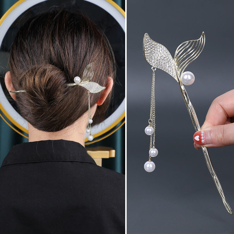 Bun Head Hairpin Fish Tail Hair Clasp