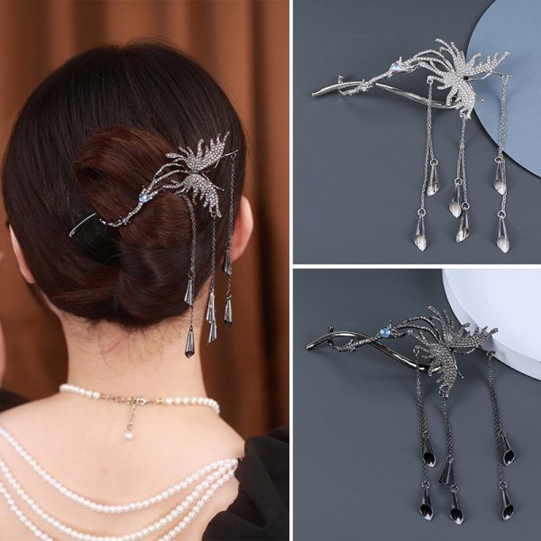 SheFav Butterfly Tassel Twist Hair Claw Clip