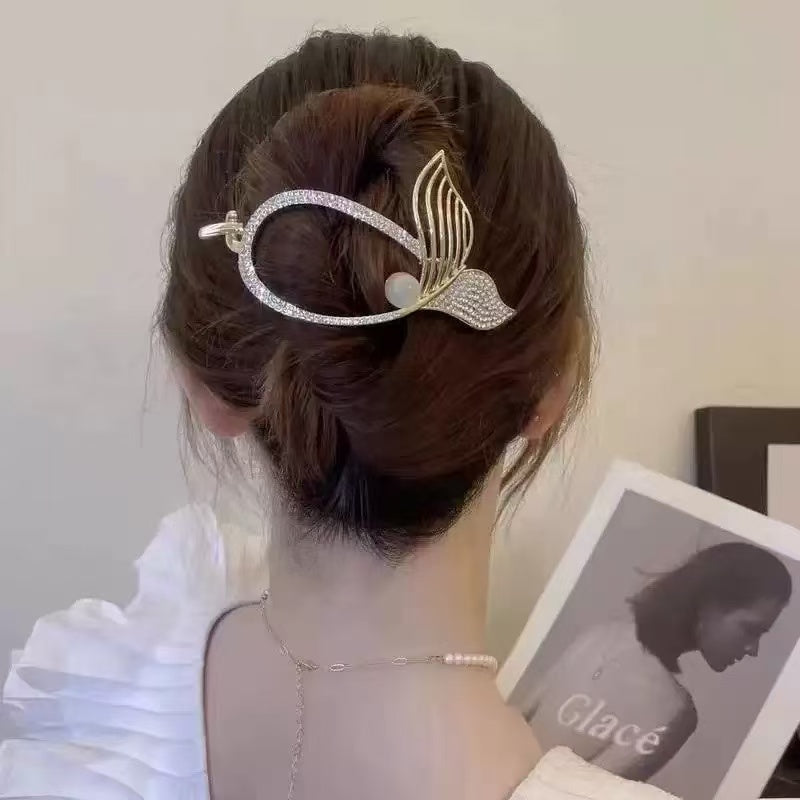 Fish Tail Tassel Easy Updo Hair Twist Clips