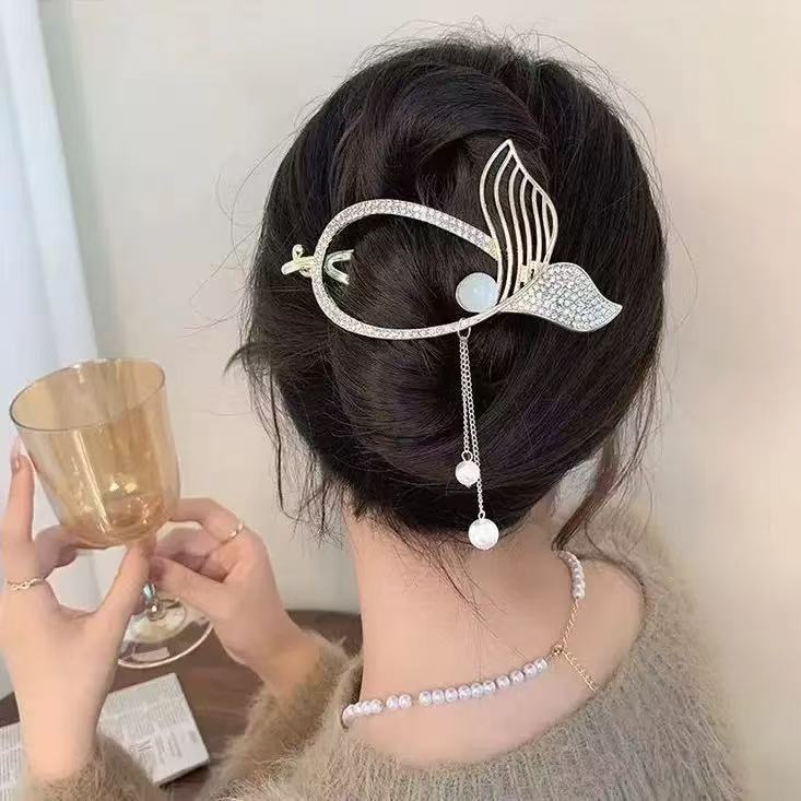 Fish Tail Tassel Easy Updo Hair Twist Clips