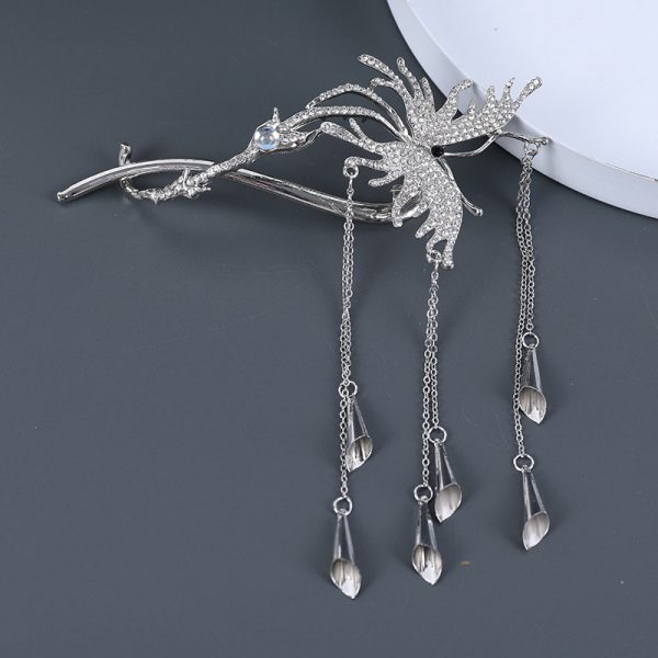 SheFav Butterfly Tassel Twist Hair Claw Clip