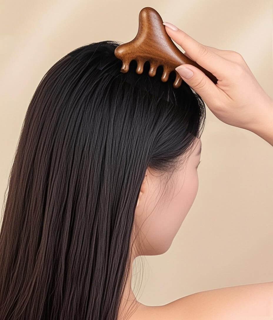 SheFav Versatile Natural Sandalwood Massage Comb