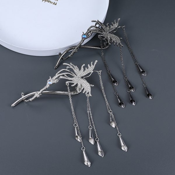 SheFav Butterfly Tassel Twist Hair Claw Clip