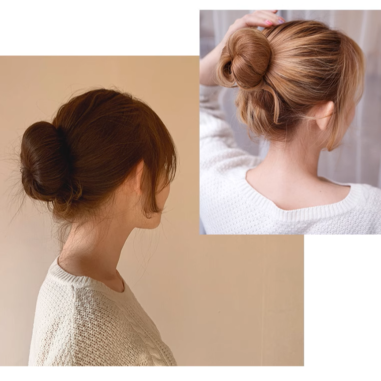 3PCs Easy Bun Hairstyle Maker Snap Roll DIY Bun Tool
