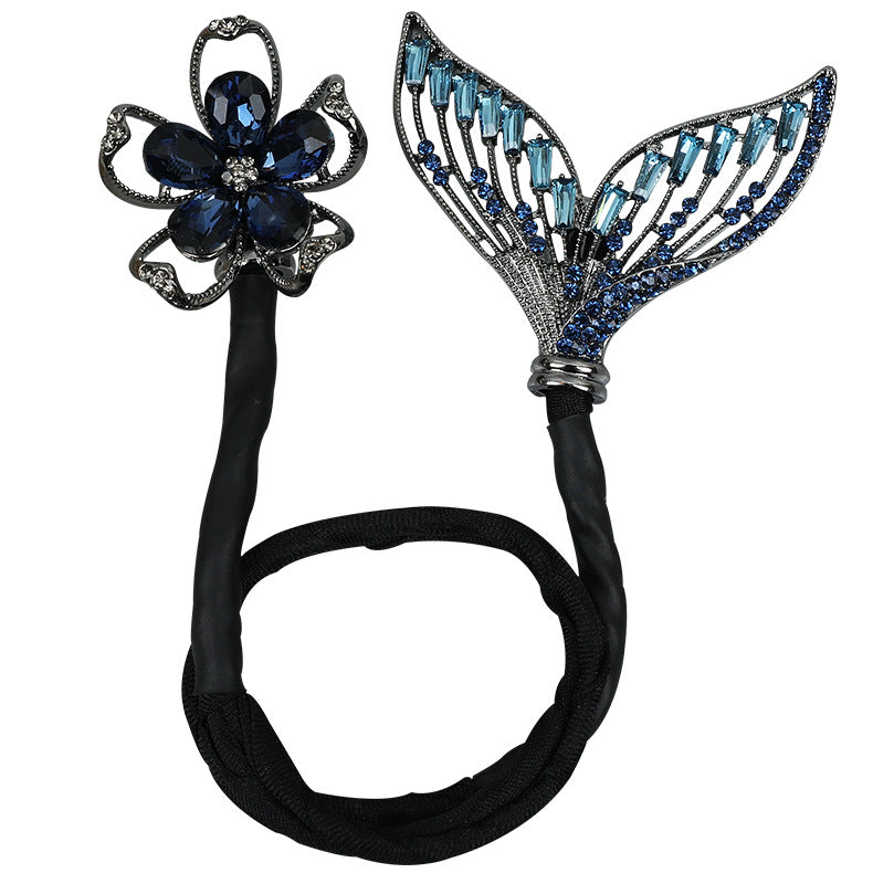 Handmade Feather Hair Bun Updo Hairstyle Twist Clips