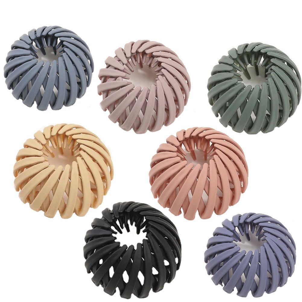 3 Pcs Bird Nest Bun Hair Clip Ponytail Holder