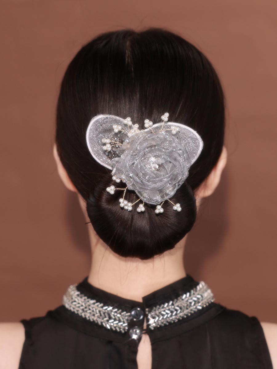 SheFav Flower Pearls Easy Updo Hairstyle Maker Twist Clips