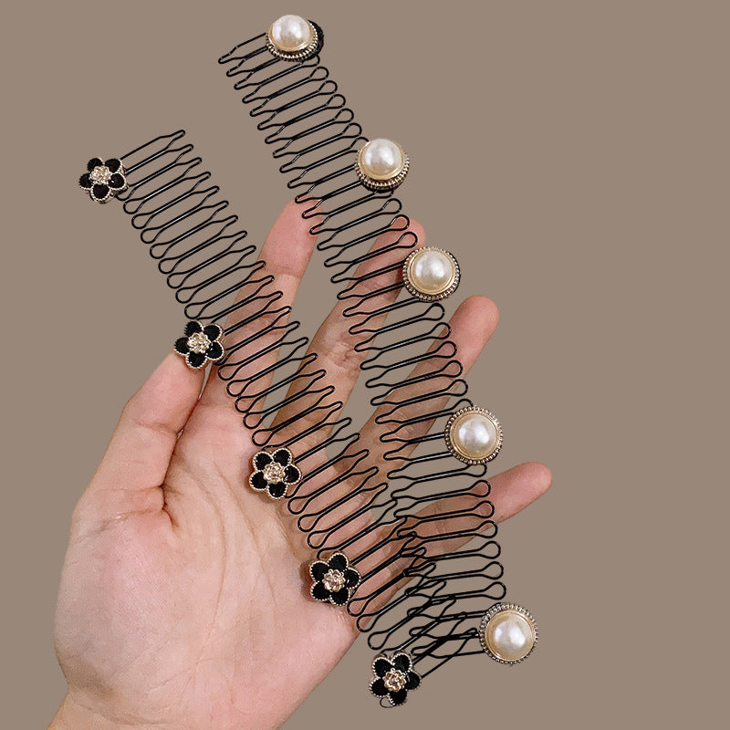 Camellia Hair Comb Clip for Bangs Shredding Hair