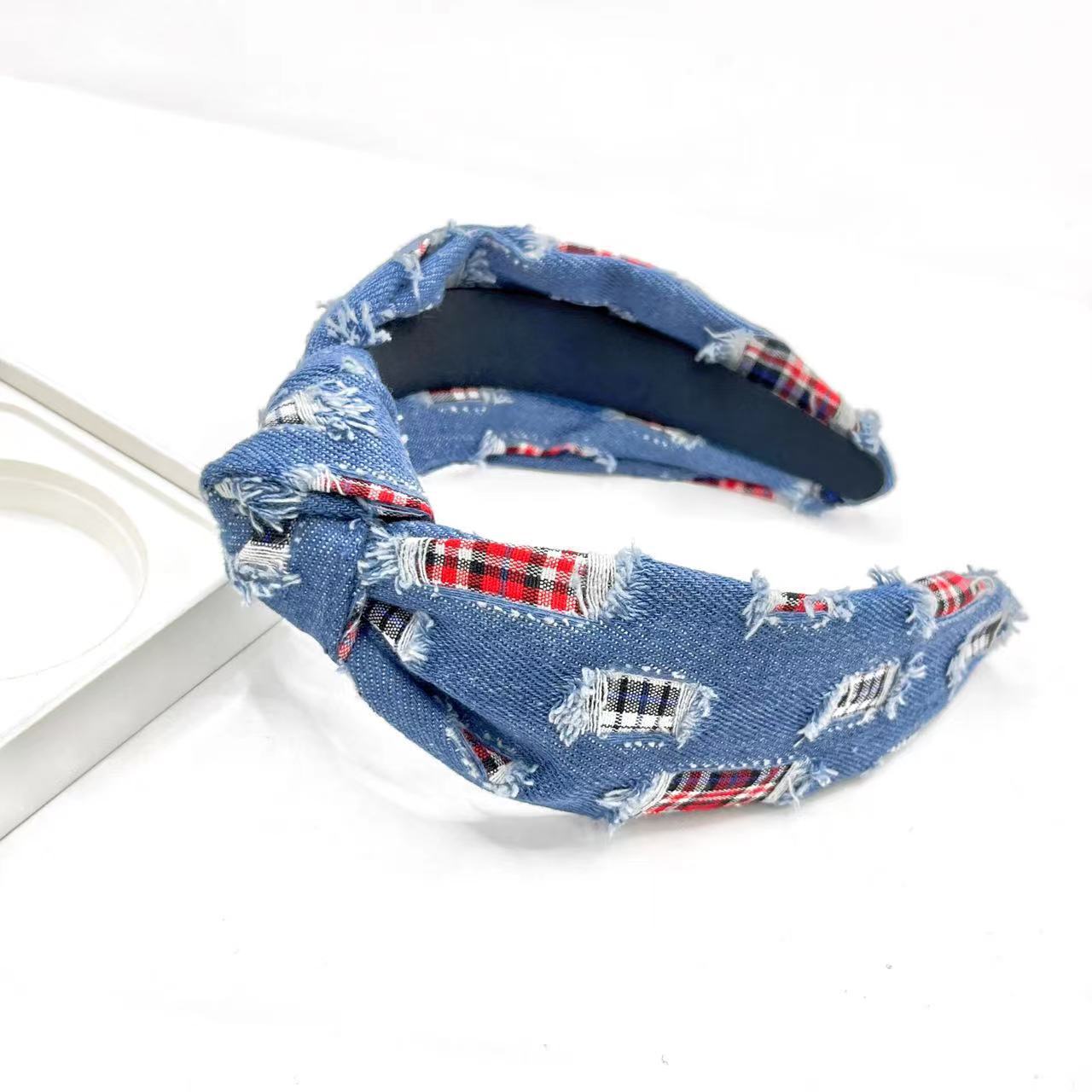 Classic Denim Printed Style Headband