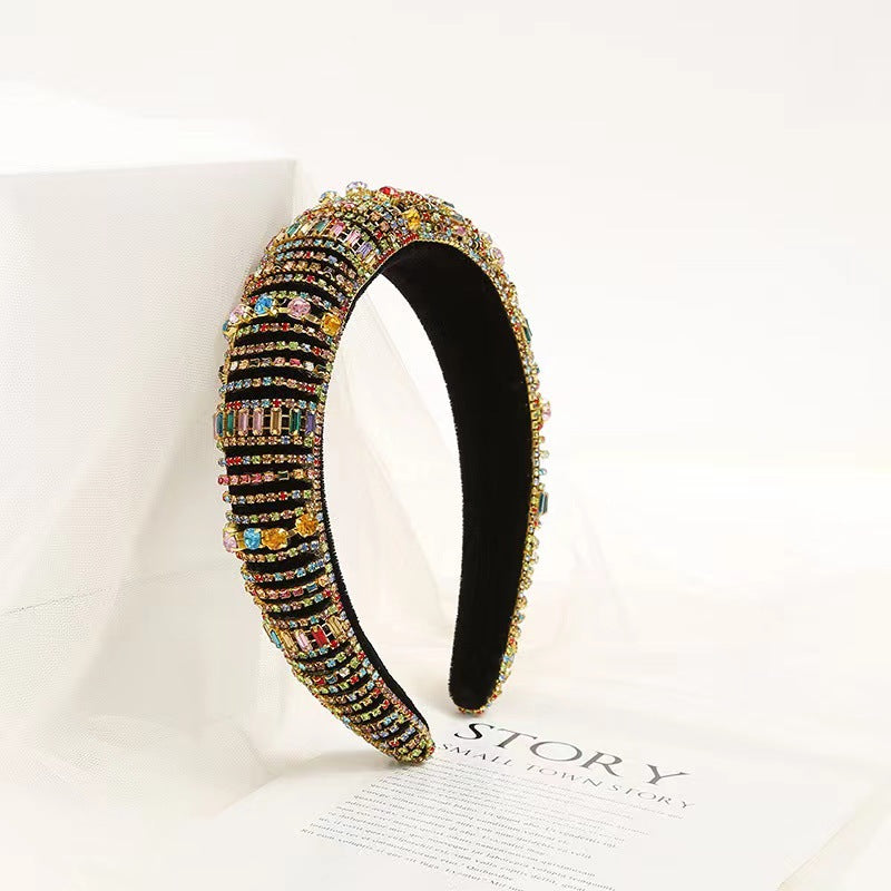 Crystal Baroque Sponge Headband - SHEFAV