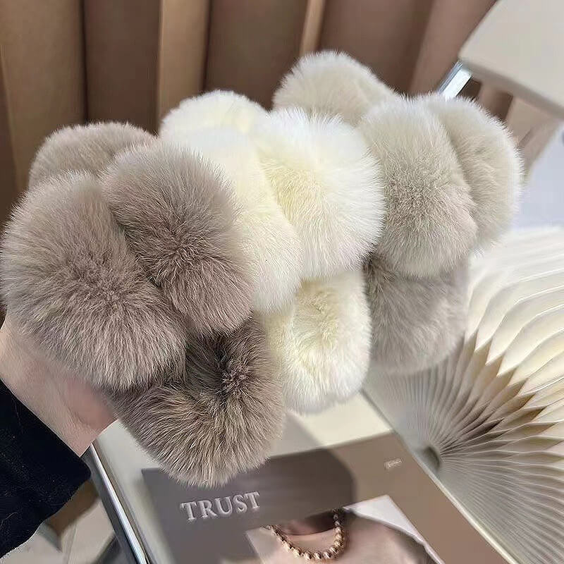 Cute Large Fuzzy Hair Claw Clip for Thick Thin Hair-SHEFAV