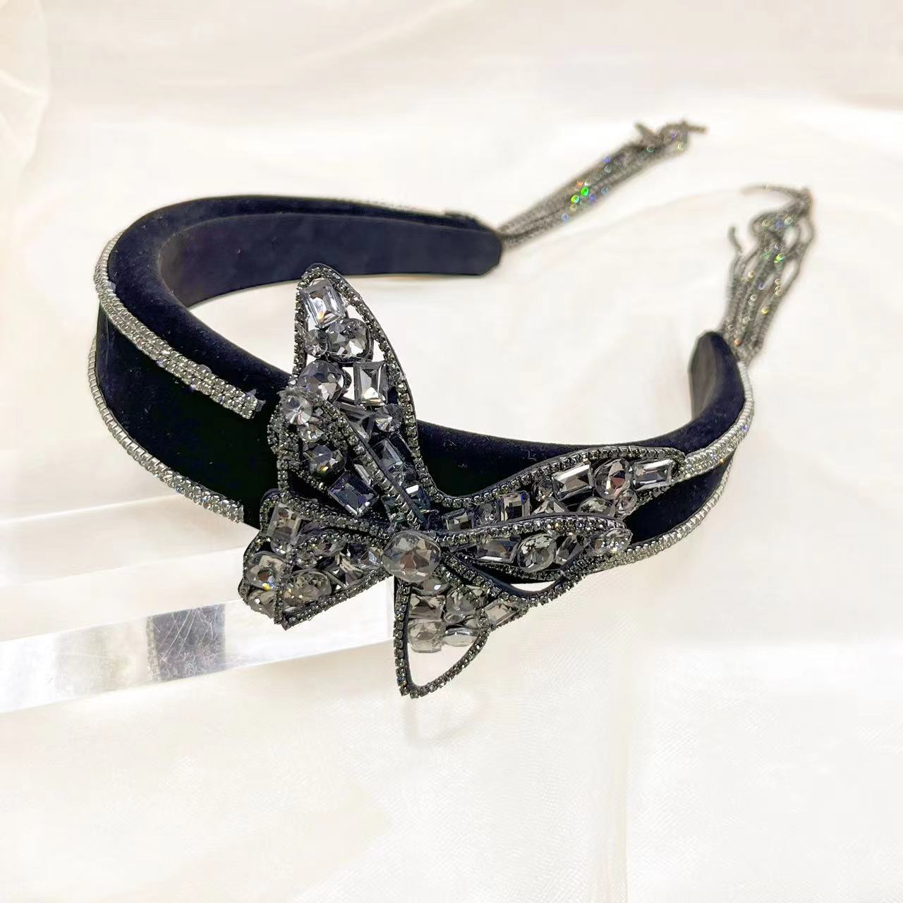 Diamond Bow Fringe Headband