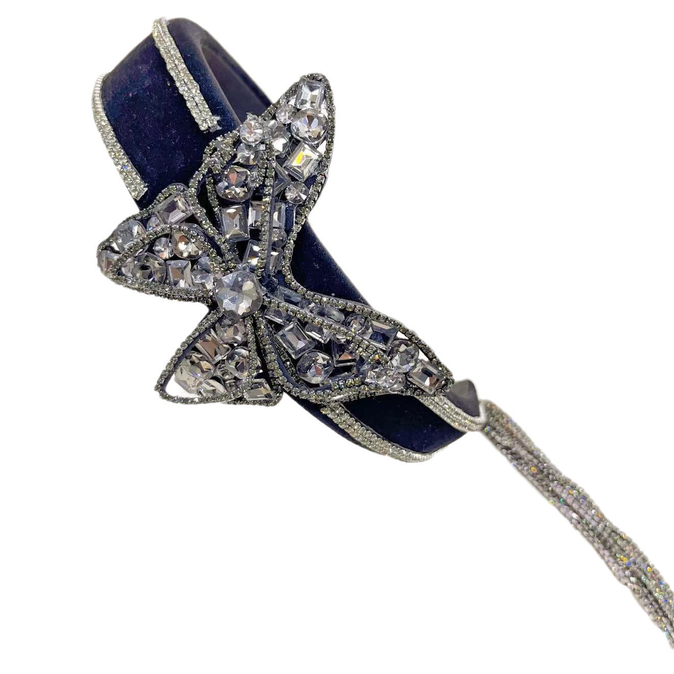 Diamond Bow Fringe Headband