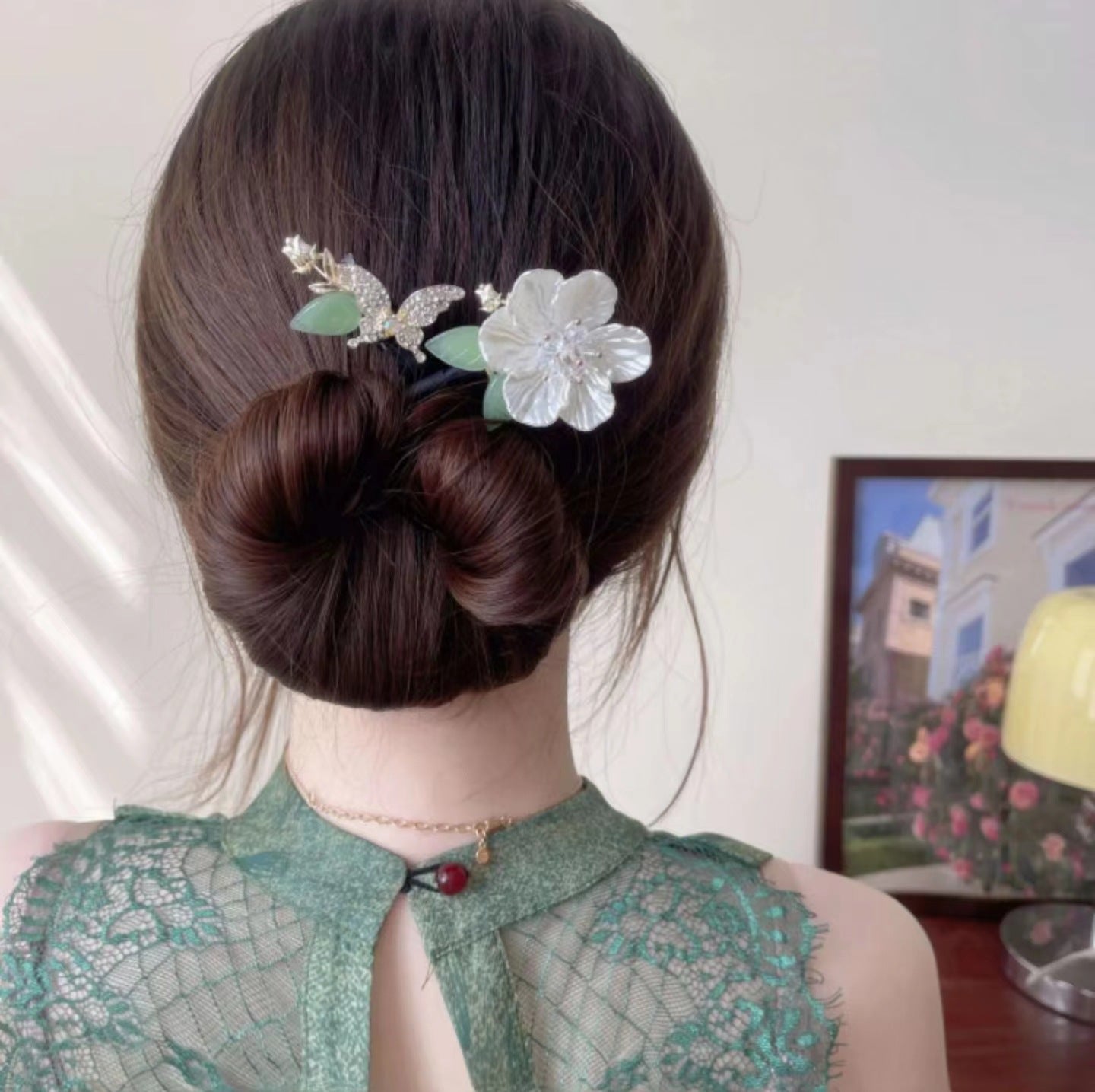 Flower Hair Bun Maker Updo Twist Hair Clips