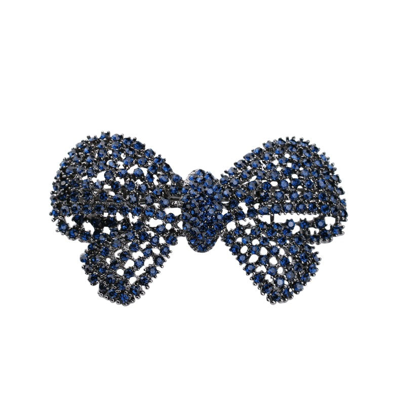 French Design Handmade Diamond Bow Hair Barrettes - SHEFAV