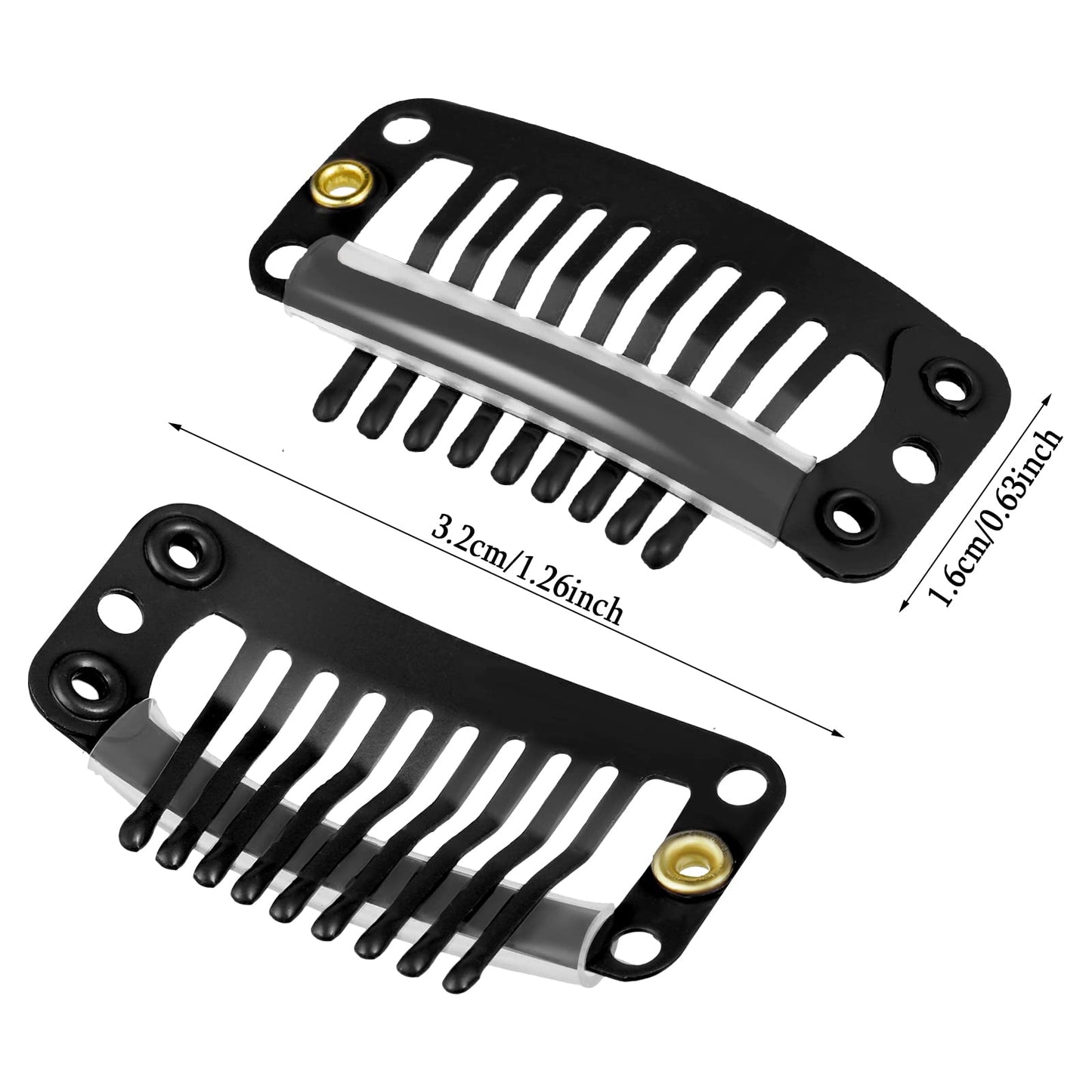 Shefav 7PCs Hair Extension Clips DIY Hairstyle Snap Comb Clips