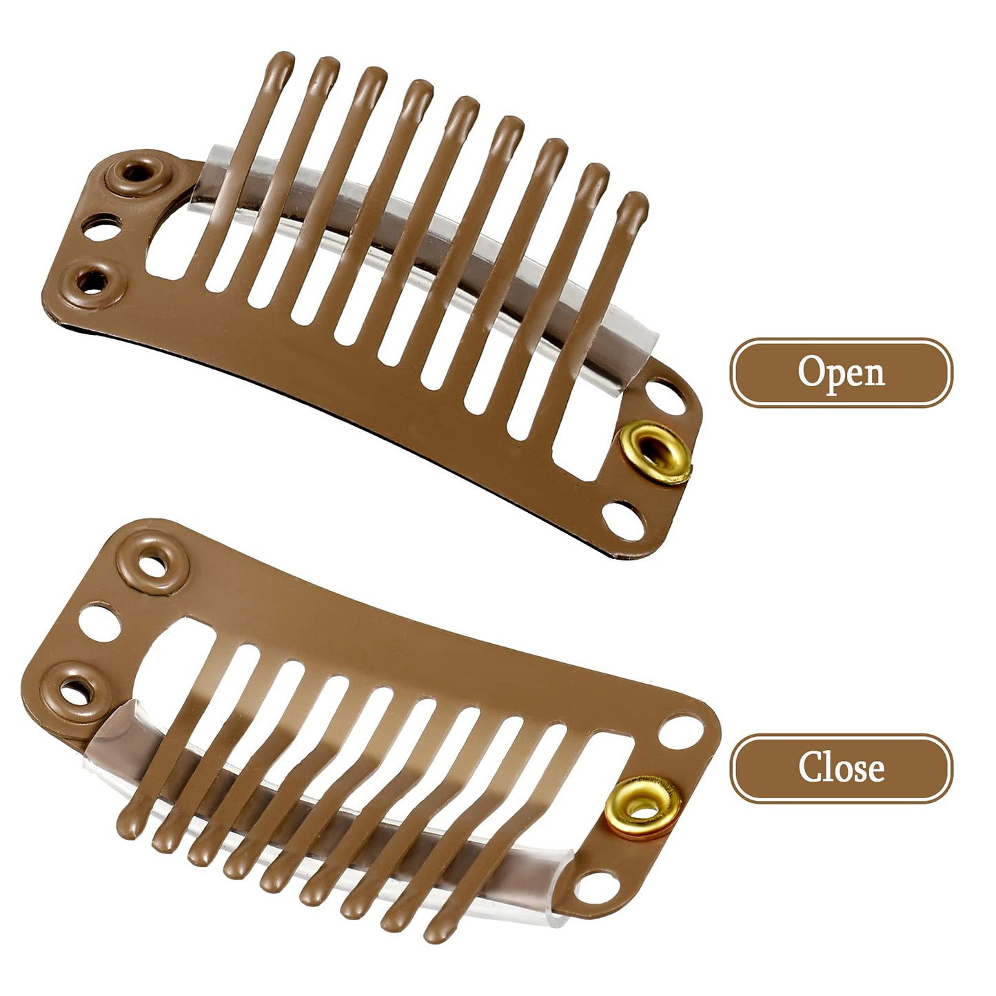 Shefav 7PCs Hair Extension Clips DIY Hairstyle Snap Comb Clips