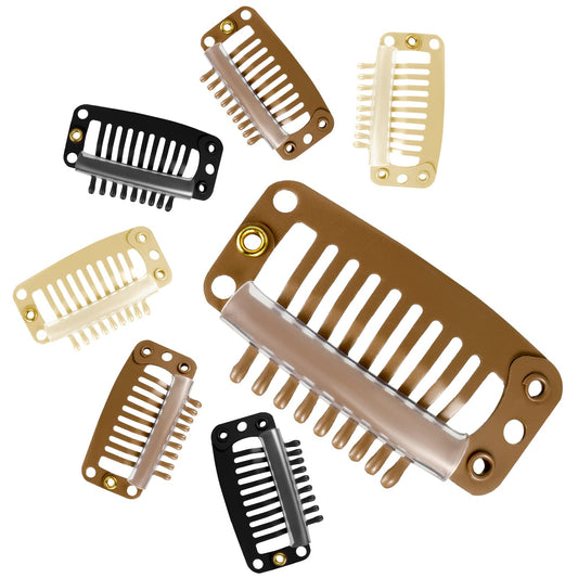 Shefav 7PCs Hair Extension Clips DIY Hairstyle Snap Comb Clips