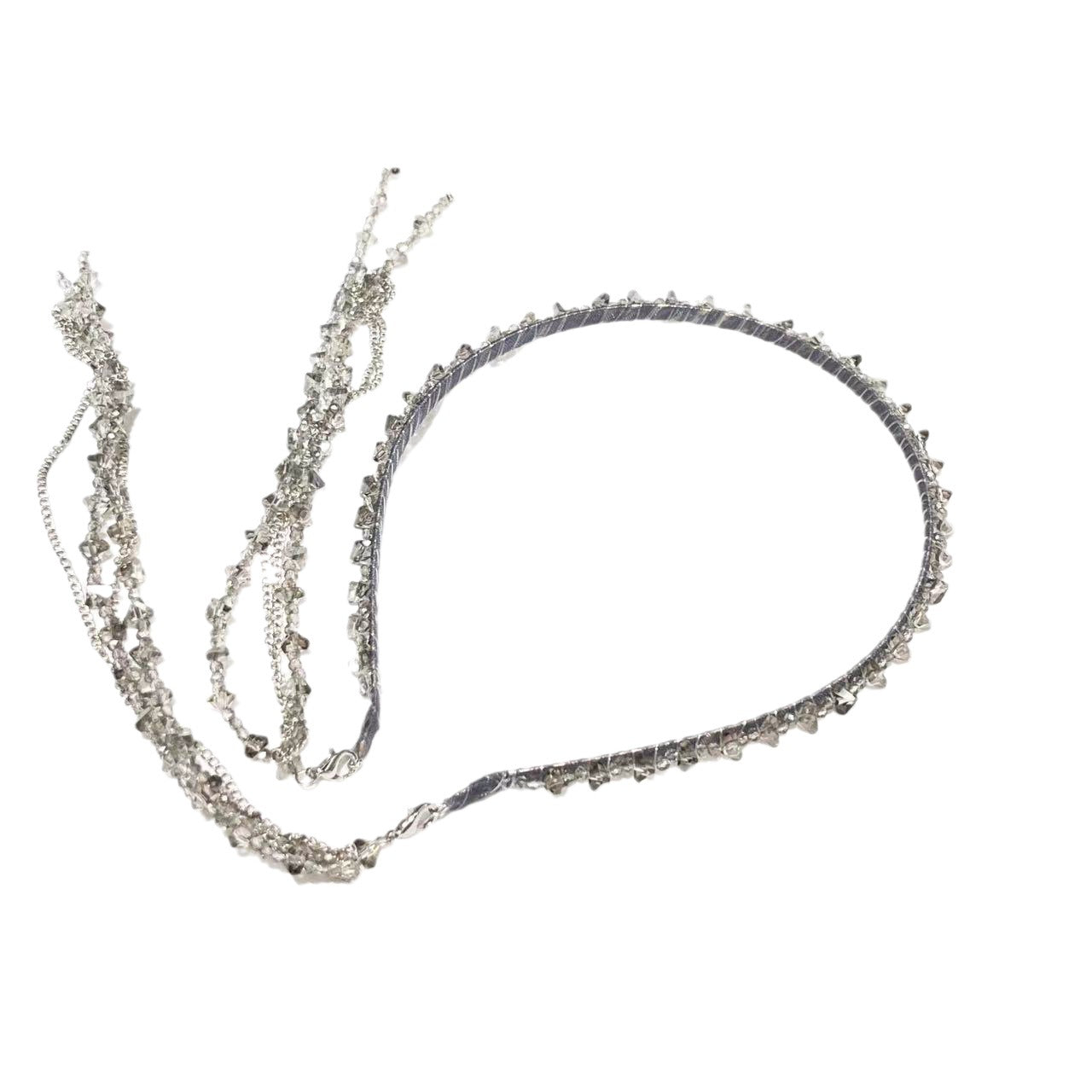 Handmade Knitted Crystal Detatchable Tassel Headband - SHEFAV