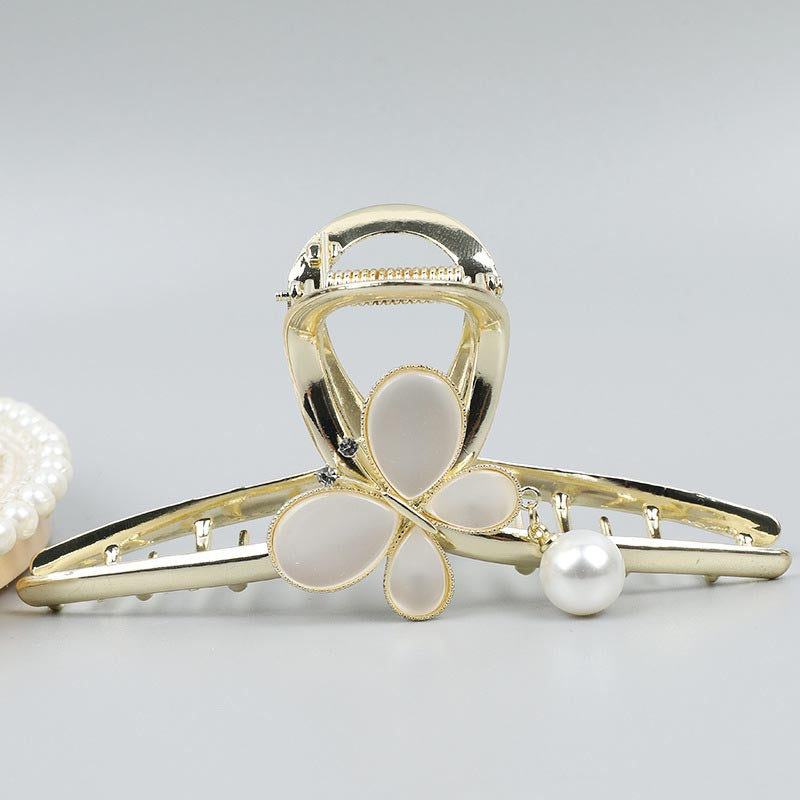 Handmade Large Size Opal Crystal Hair Claw for Thick Hair