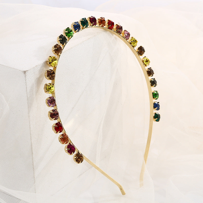 Handmade Multi color Diamond Headband - SHEFAV