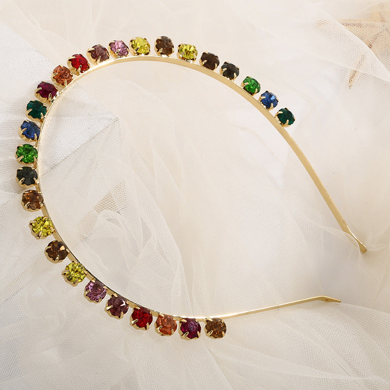 Handmade Multi color Diamond Headband - SHEFAV