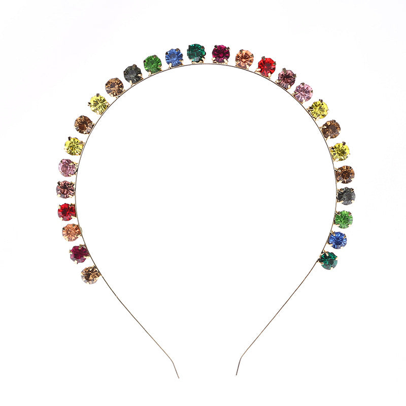 Handmade Multi color Diamond Headband - SHEFAV