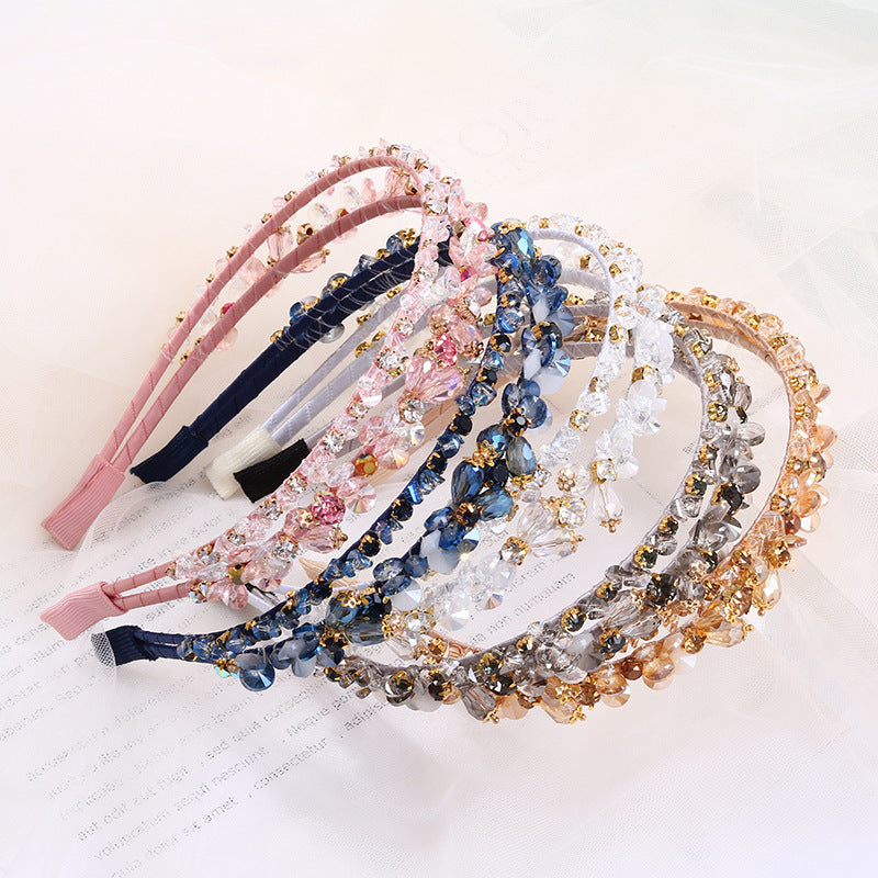 Handmade Stunning Baroque Diamond Headband