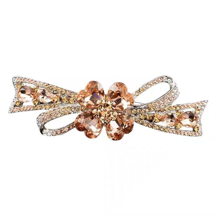 Handmade Water Diamond Spring Hair Clip