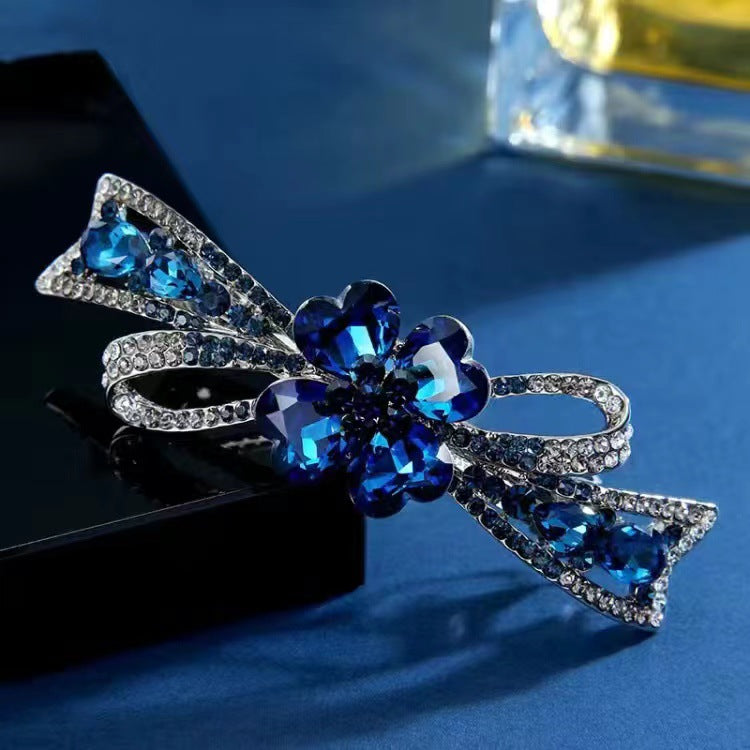 Handmade Water Diamond Spring Hair Clip