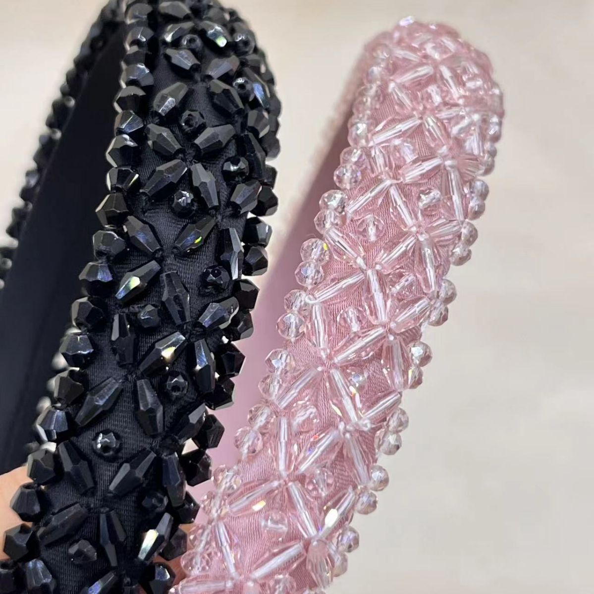High End Handmade Crystal Bead Headband - SHEFAV