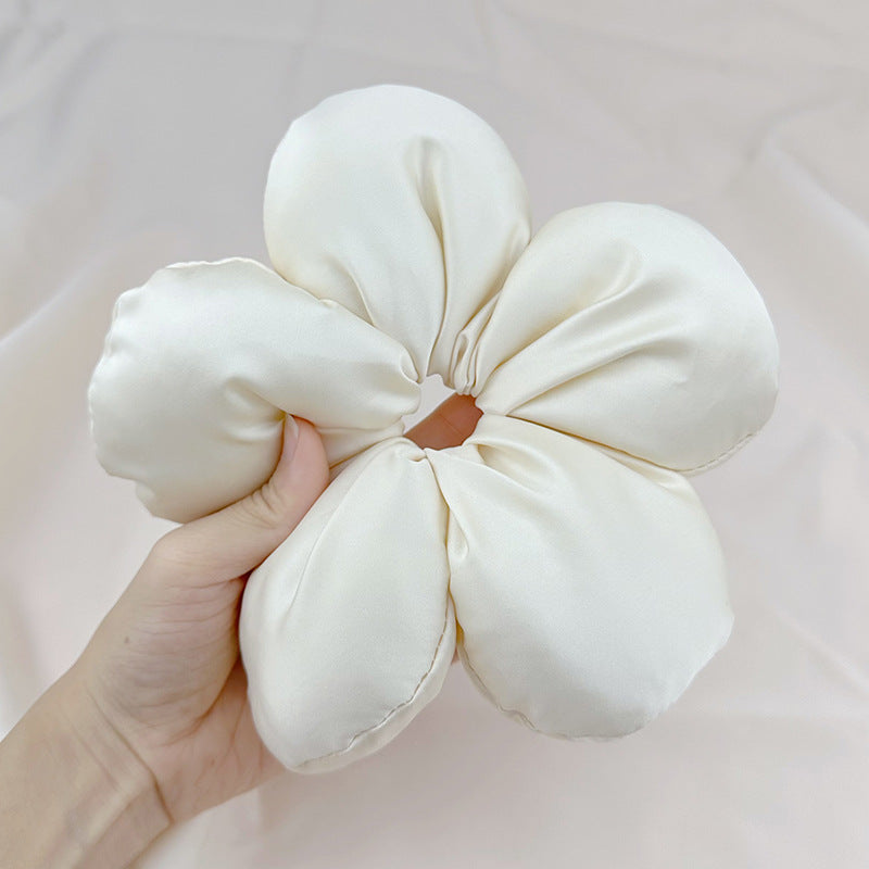 SheFav Large Bread Flower Elastic Hair Tie Scrunchies