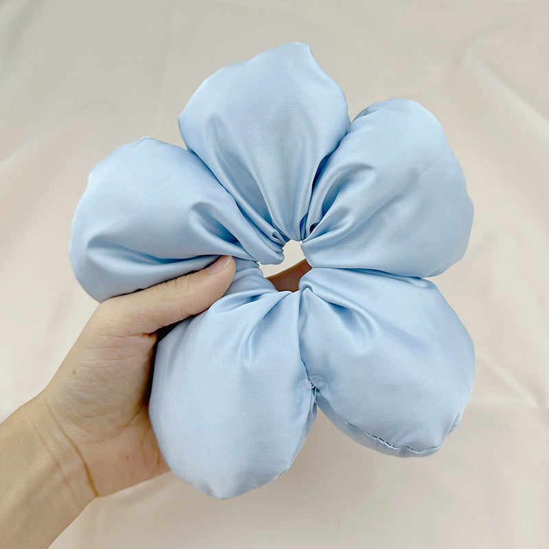 SheFav Large Bread Flower Elastic Hair Tie Scrunchies