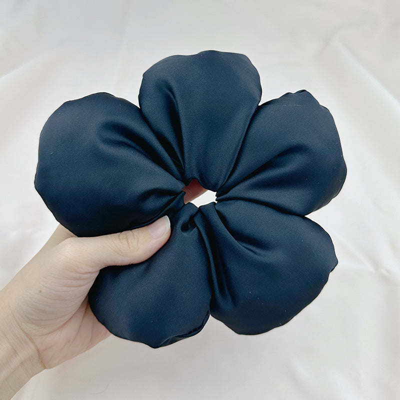 SheFav Large Bread Flower Elastic Hair Tie Scrunchies