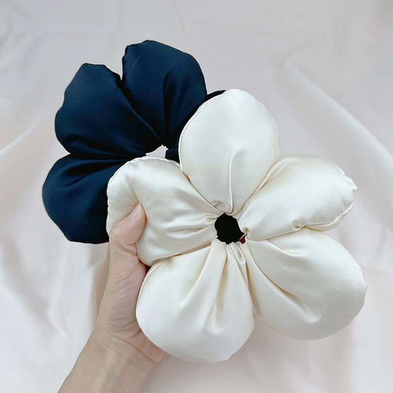 Large Bread Flower Elastic Hair Tie Scrunchies