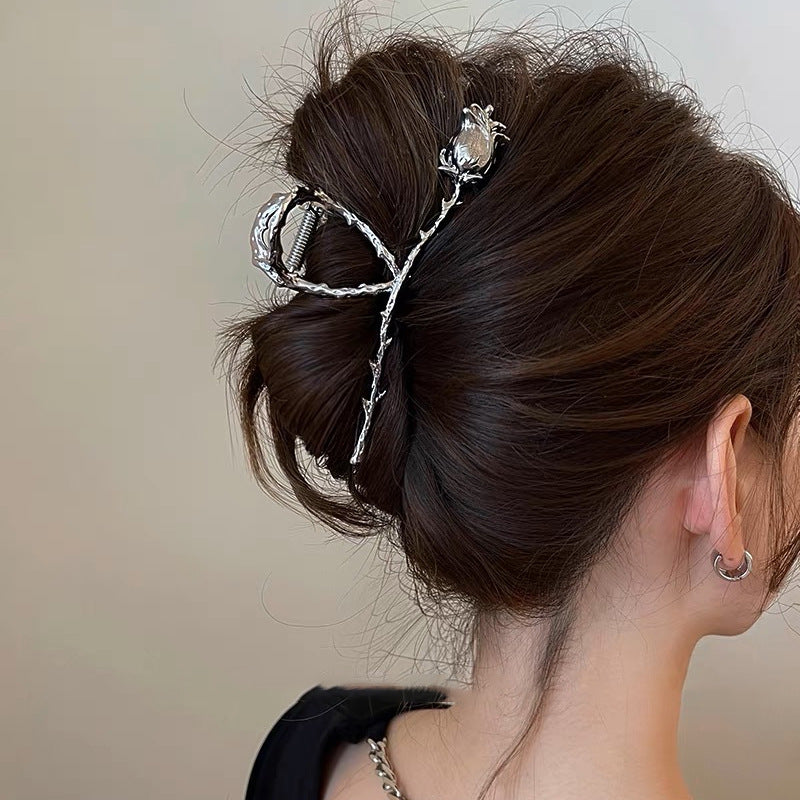 Large Size Rose Hair Claw for Thick Hair - SHEFAV