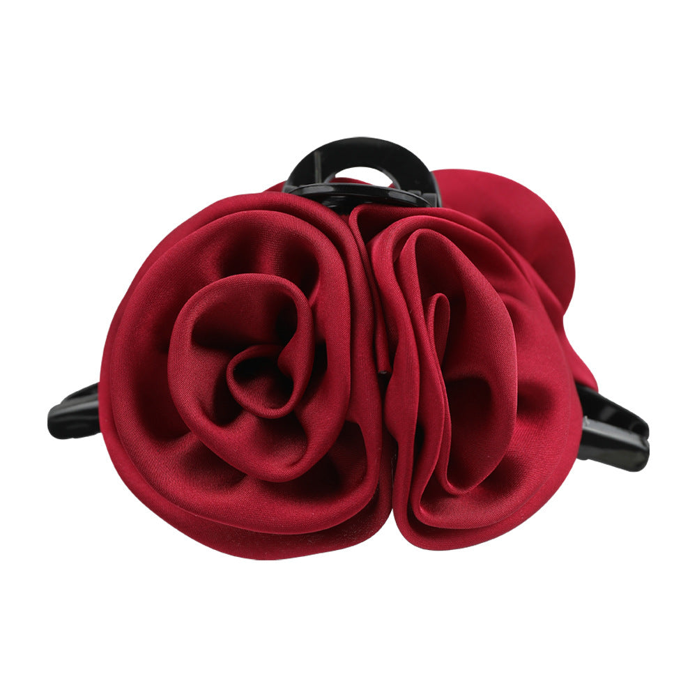 Large Handmade Rose Flower Hair Claw Clips