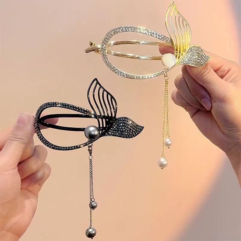 Fish Tail Tassel Easy Updo Hair Twist Clips