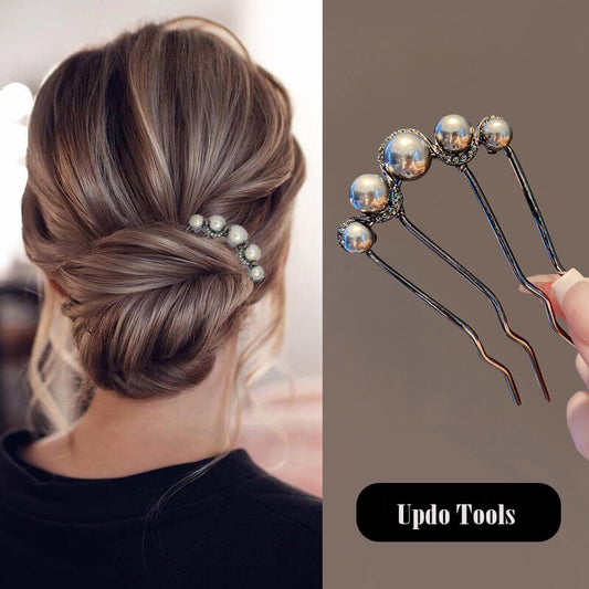 Pearl Hair Pins Combs French Twist Updo Tools
