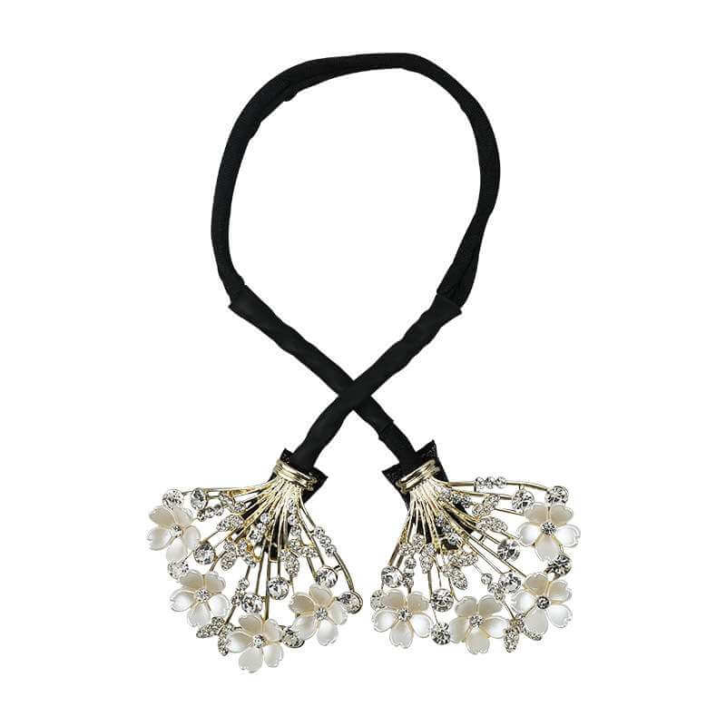 Fresh Flower Updo Hairstyle Bun Tool Twist Hair Clips