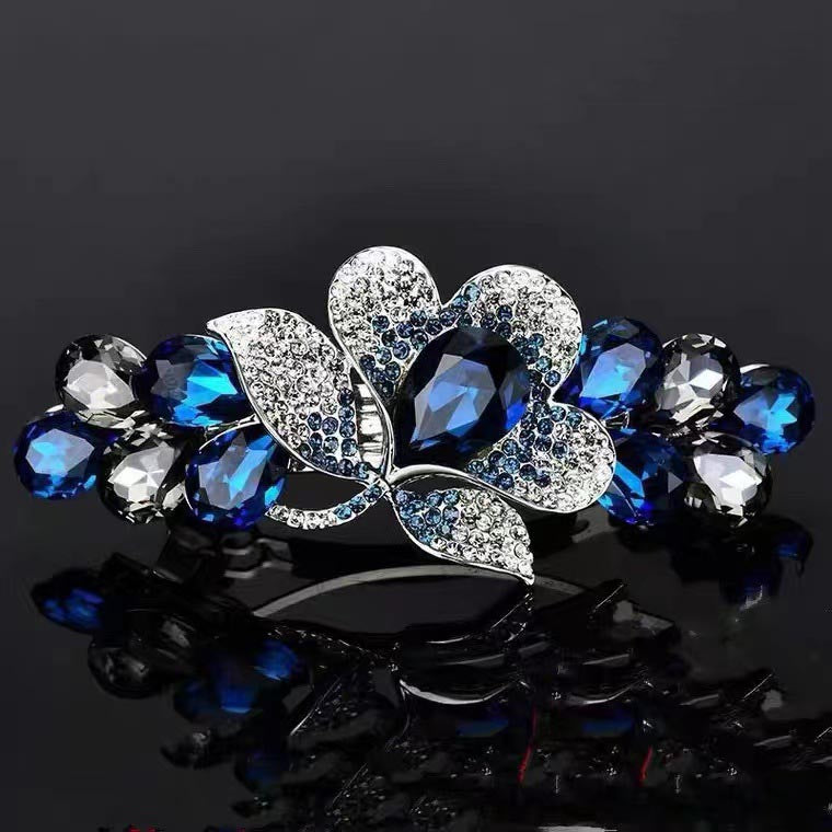 Handmade Flower Diamond Spring Hair Clips
