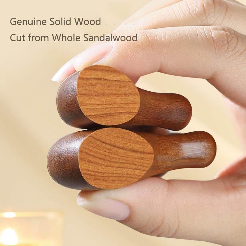 SheFav Natural Sandalwood Scalp Massager Comb