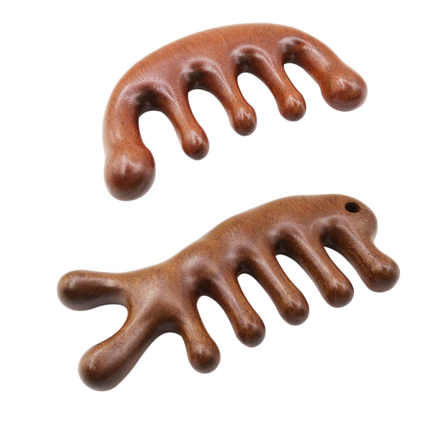 SheFav Natural Sandalwood Scalp Massager Comb