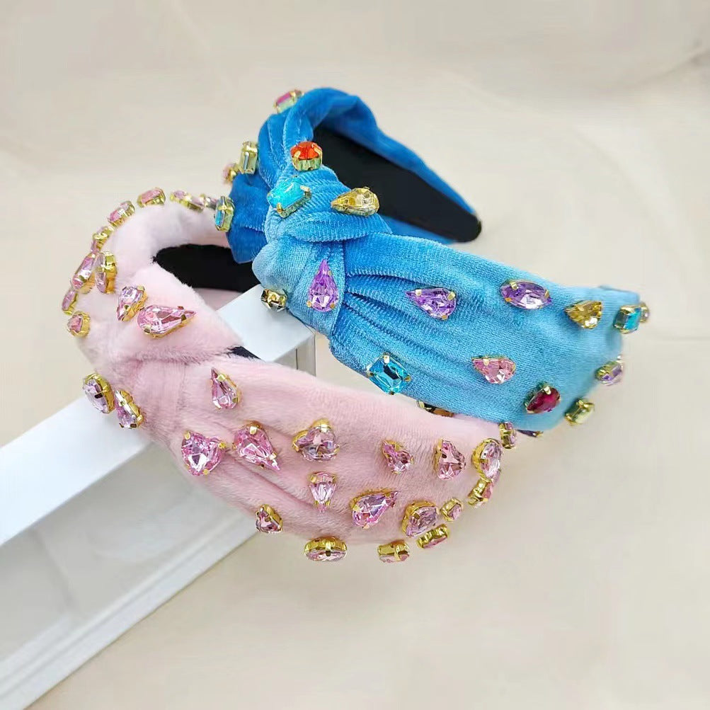 Stunning Handmade Crtstal Tied Headband - SHEFAV