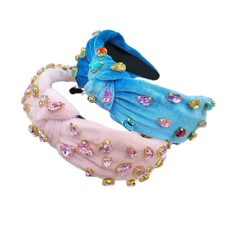Stunning Handmade Crtstal Tied Headband - SHEFAV