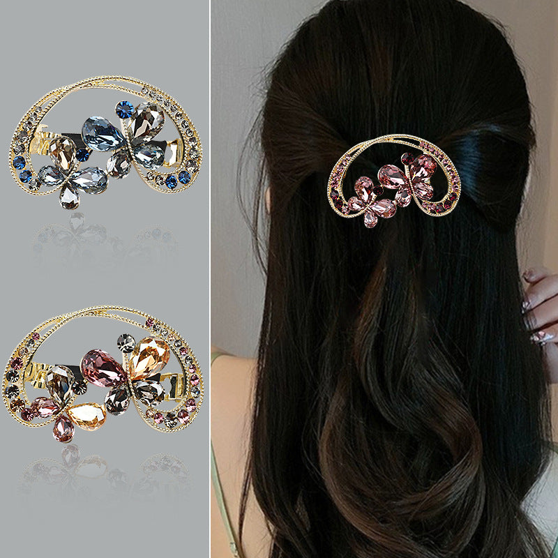 Stylish Crystal Spring Hair Clips
