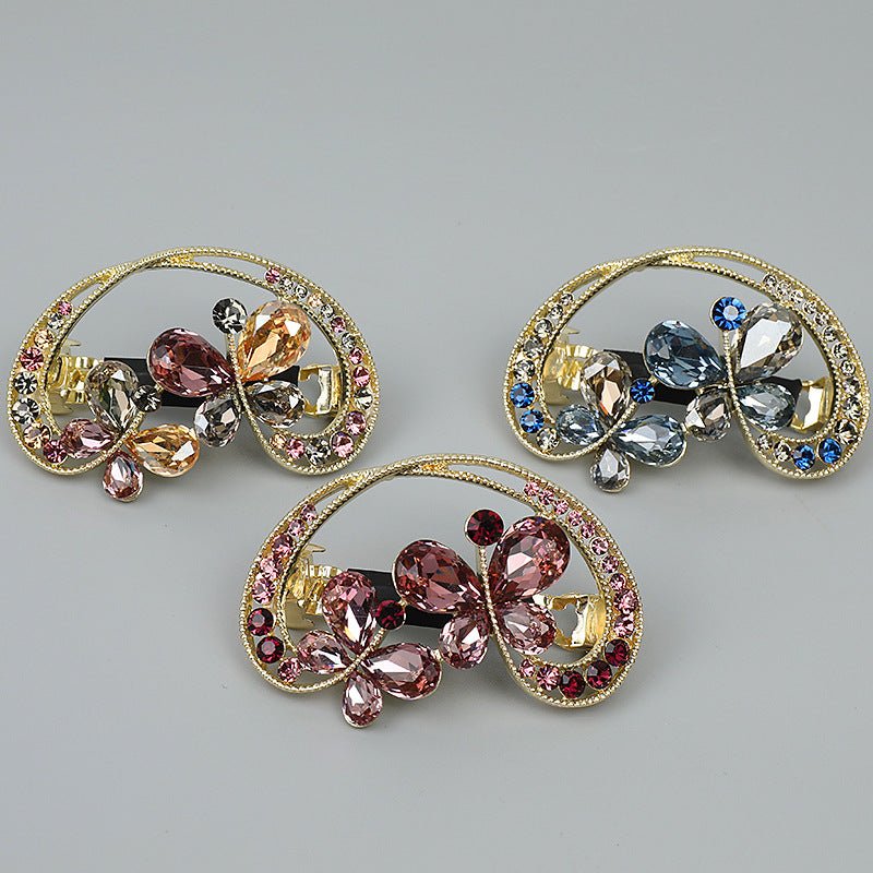 Stylish Crystal Spring Hair Clips